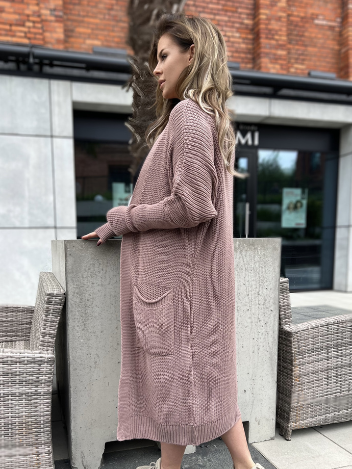 Sweter damski ELR027 - różowy