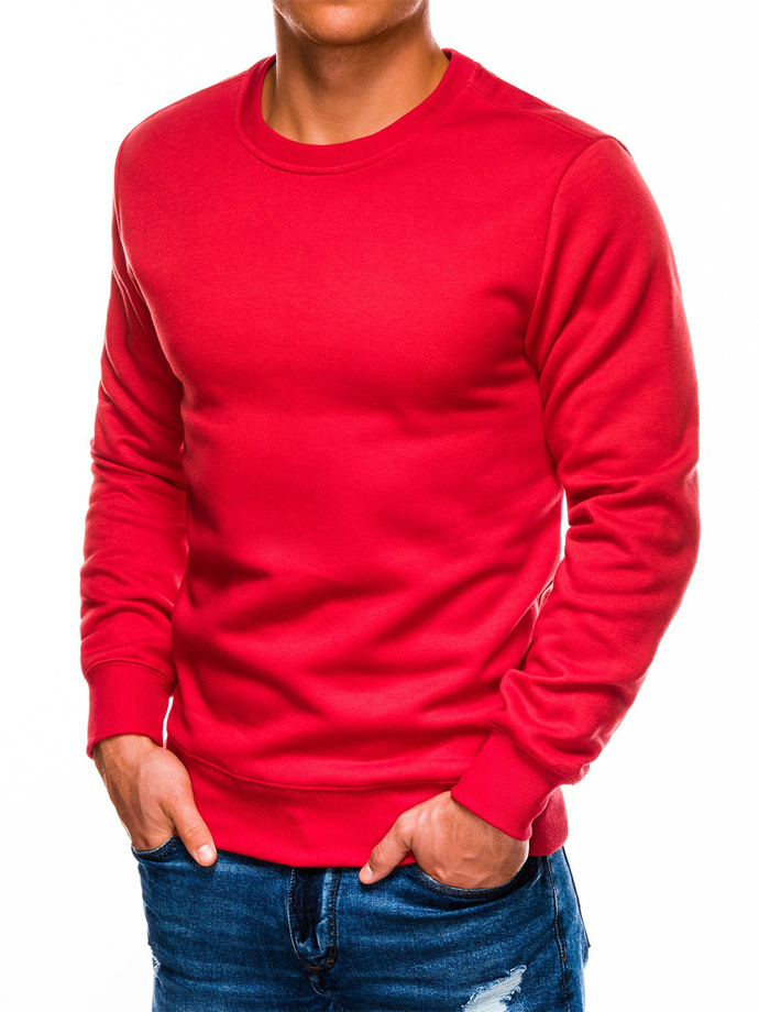 Men's plain sweatshirt - red B978