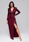 Evening dress LA-OM-DLR177 - fuchsia