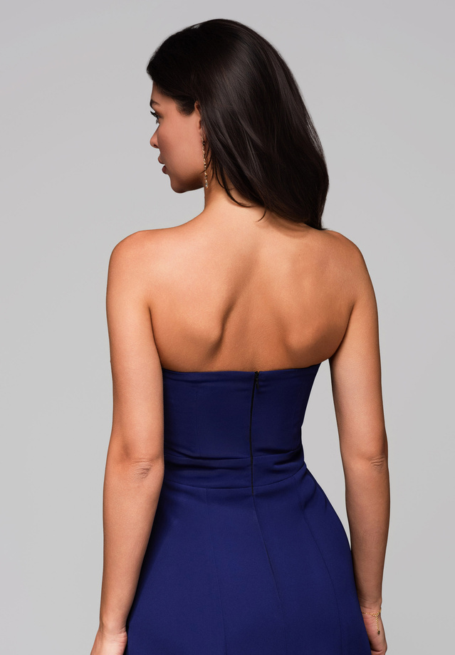 Evening dress LA-OM-DLR201 - navy blue