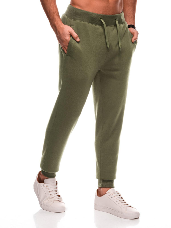 BASIC men's uniform sweatpants joggers - dark olive green V2 EM-PABS-0108