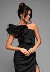 Evening dress LA-OM-DLR005 Regular Fit black