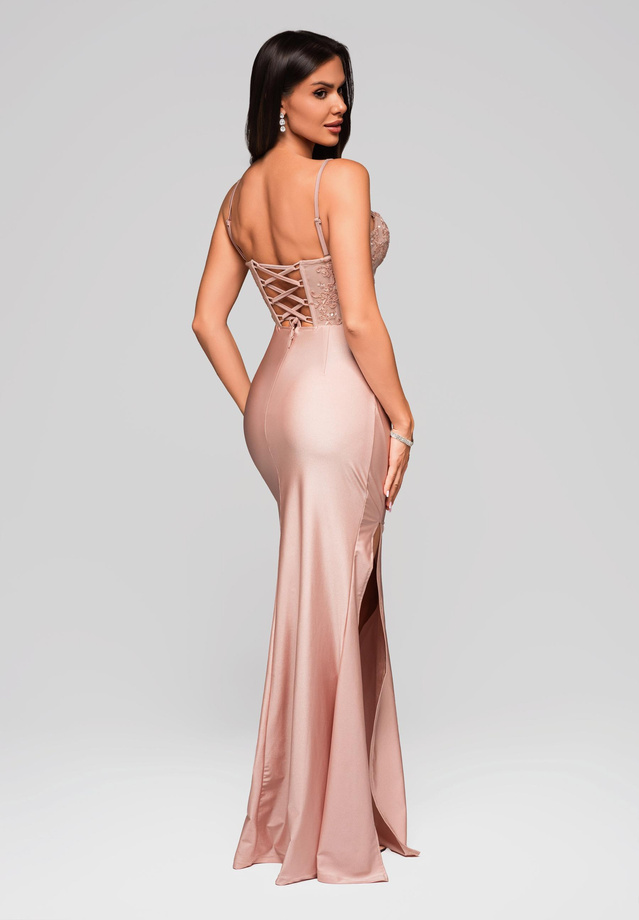 Evening dress LA-OM-DLR186 - pink