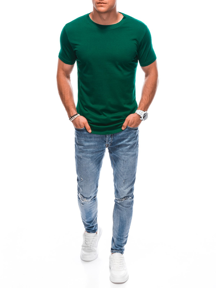 T-shirt męski basic EM-TSBS-0100 - zielony