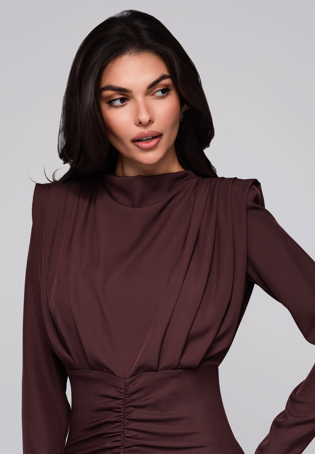 Evening dress LA-OM-DLR024 - brown