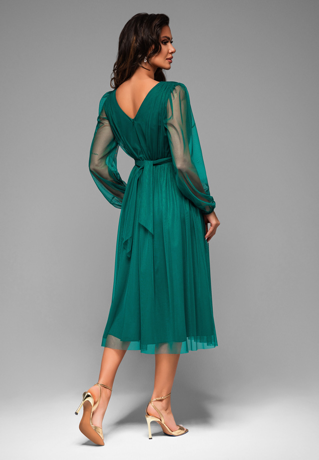 Evening dress LA-OM-DLR007 - green