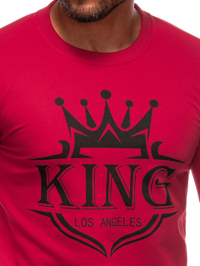 Men's sweatshirt B1680 - red