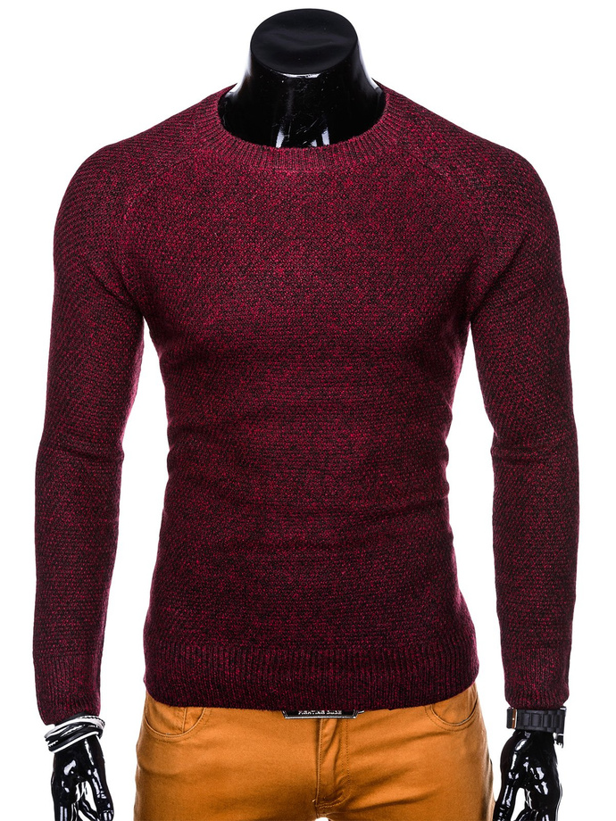 Men's sweater E149 - dark red