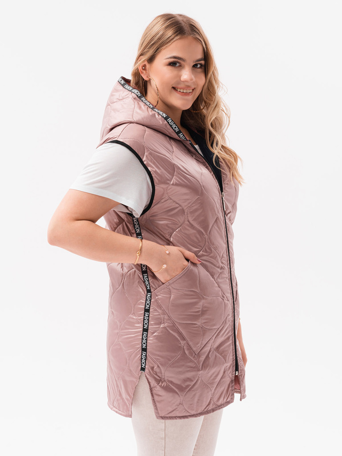 Women's vest Plus Size VLR006 - pink