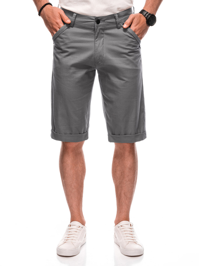 Men's chino shorts W504 - grey