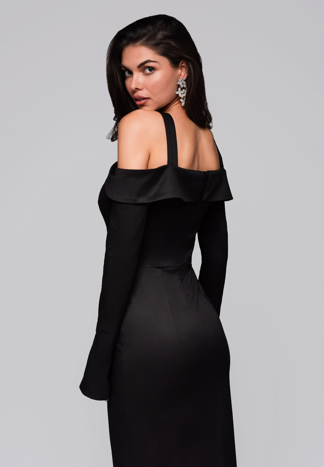 Evening dress LA-OM-DLR250 - black