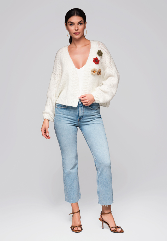 Sweter damski LW-SWCD-0101 cream