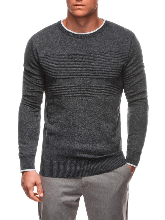 Men's sweater E243 - dark grey