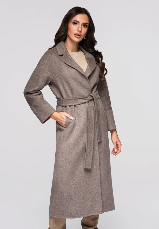 Women's coat LARICA OW-COLC-0109 v1 - beige