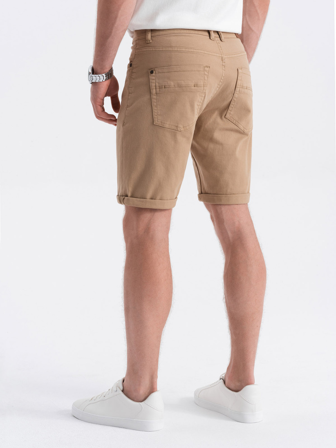 Szorty męskie CHINO - jasnobrązowe V9 OM-SRDS-0103