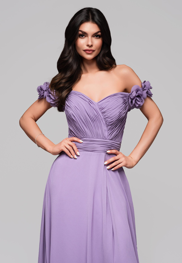 Evening dress LA-OM-DLR141 - violet