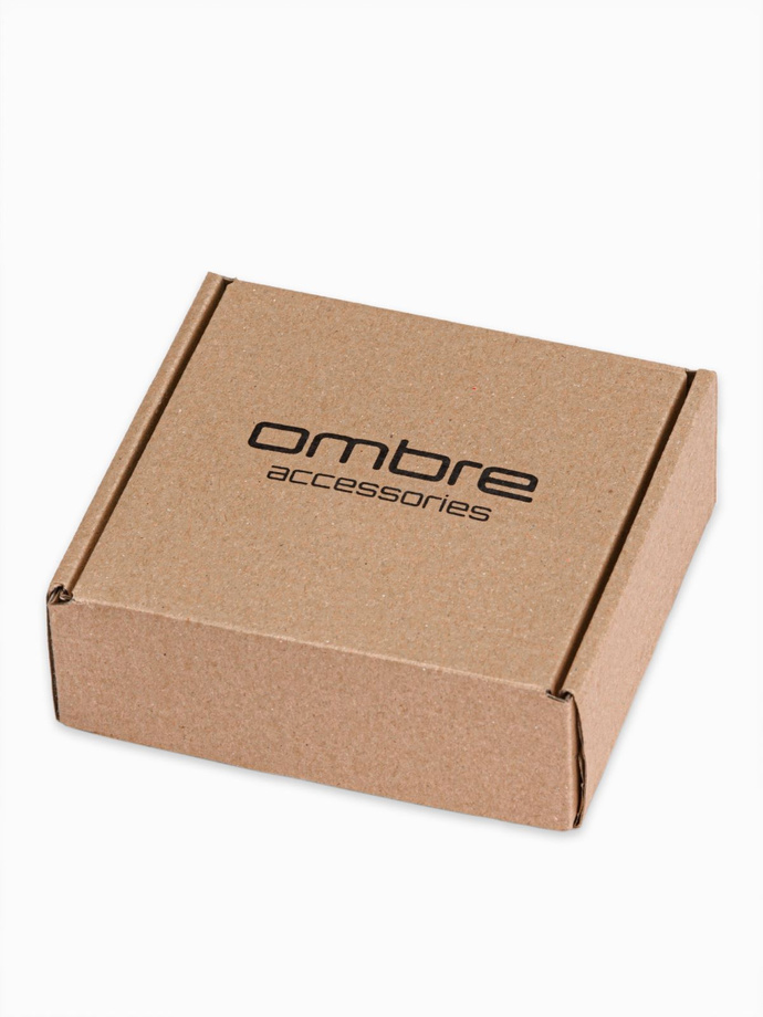 Men's bi-colored belt - black A028