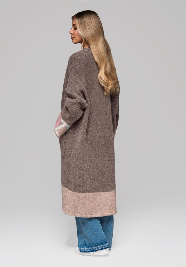 Sweter damski LW-SWCD-0115 - brown