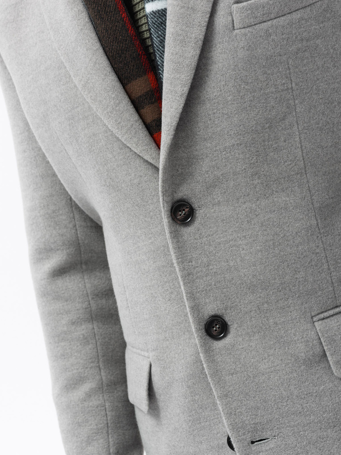 Men's coat - light grey C432