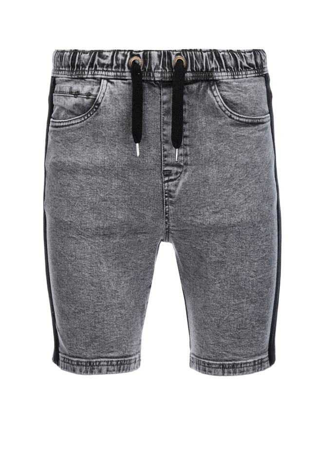 Men's denim shorts - grey W363