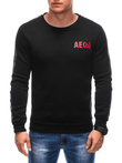 Men's sweatshirt B1617 - black/red
