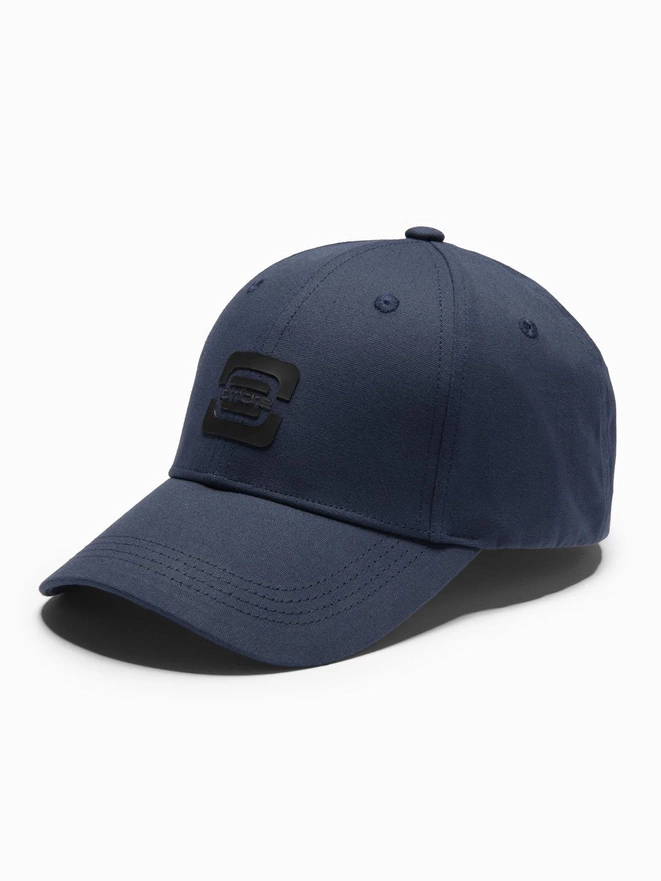 Men's logo baseball cap - navy blue V1 OM-ACCS-0100