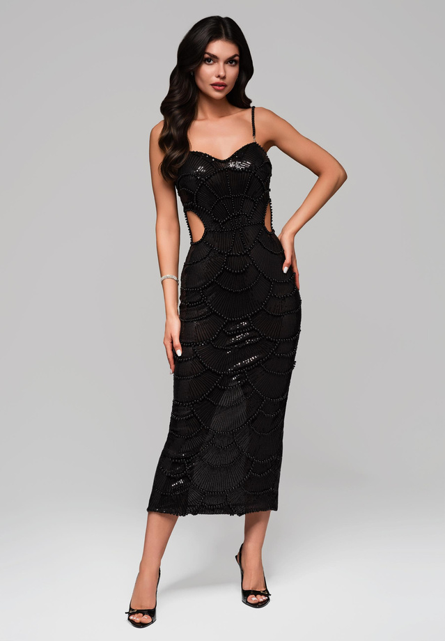 Evening dress LA-OM-DLR146 - black