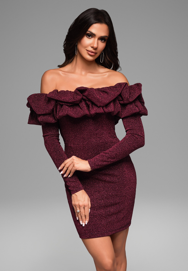 Evening dress LA-OM-DLR048 red