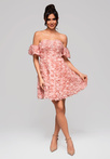 Evening dress LA-OM-DLR163 - pink