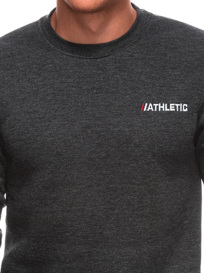 Men's hoodless sweatshirt B1703 -graphite