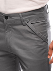 Krótkie spodenki męskie chino W504 - szare