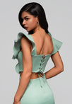 Evening dress LA-OM-DLR152 - sage