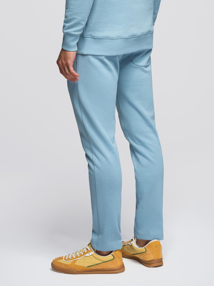 Men's sweatpants with unlined leg - light blue V7 OM-PABS-0206