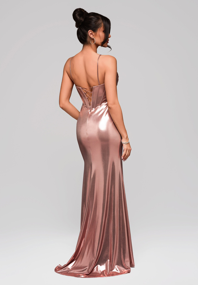 Evening dress LA-OM-DLR158 - pink