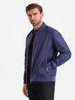 Men's classic bomber jacket - navy blue V4 C439