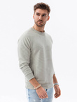 Men's hoodless sweatshirt - cream V8 B1156