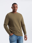 BASIC men's cotton non-stretch sweatshirt - olive V2 OM-SSBN-0159