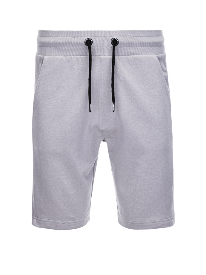 Men's sweat shorts with leopard stripes - gray V9 W359