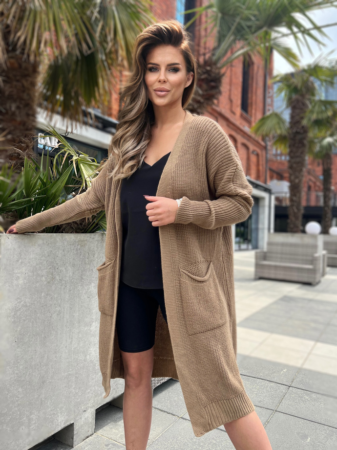 Women's sweater ELR027 - brown