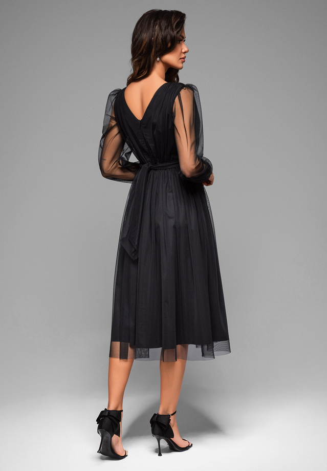 Evening dress LA-OM-DLR007 - black
