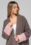 Women's sweater LW-SWCD-0115 - brown
