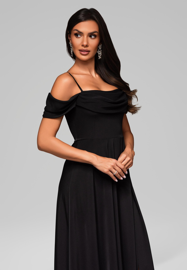 Evening dress LA-OM-DLR038 - black