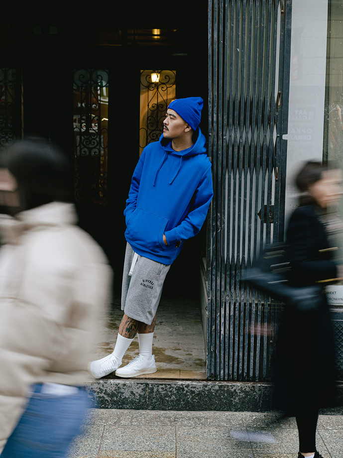 Men's shorts ATH SH W425 - gray melange