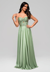Evening dress LA-OM-DLR159 - light green