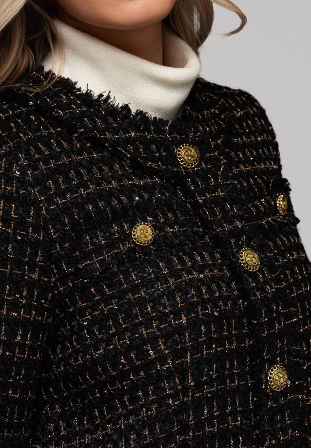 Women's short chanel jacket OW-BLZB-0102 v1 - navy blue