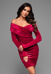 Evening dress LA-OM-DLR046 - red
