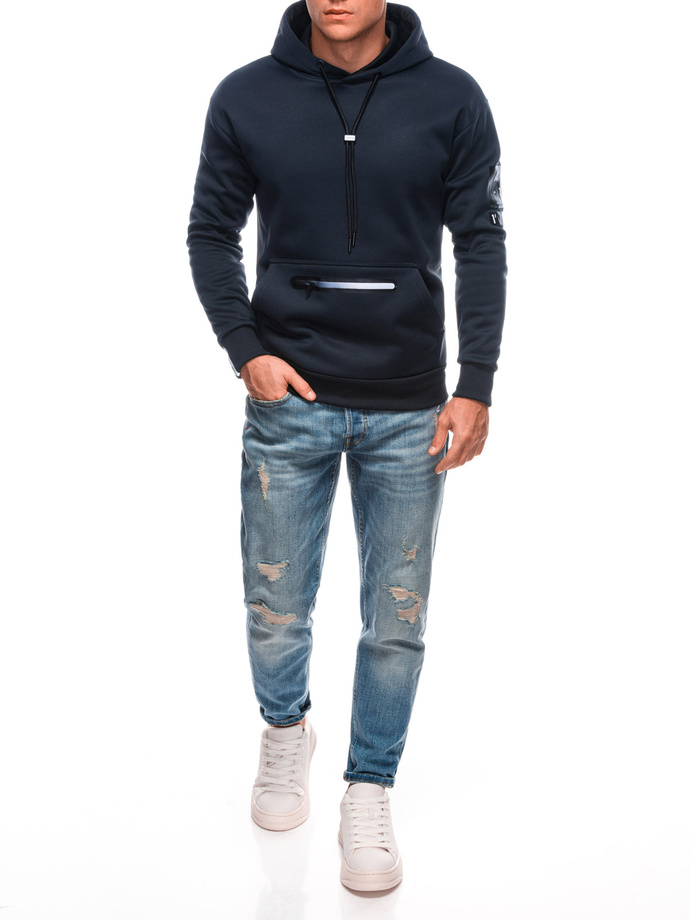 Men's zip-up sweatshirt B1699 - navy