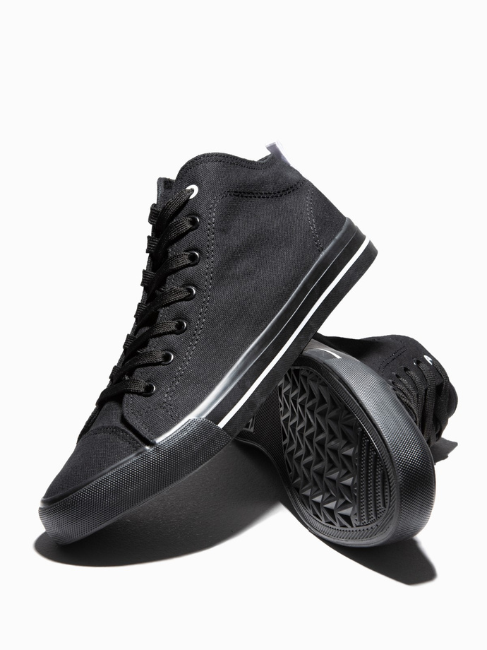 Men's shoes sneakers T389 - black