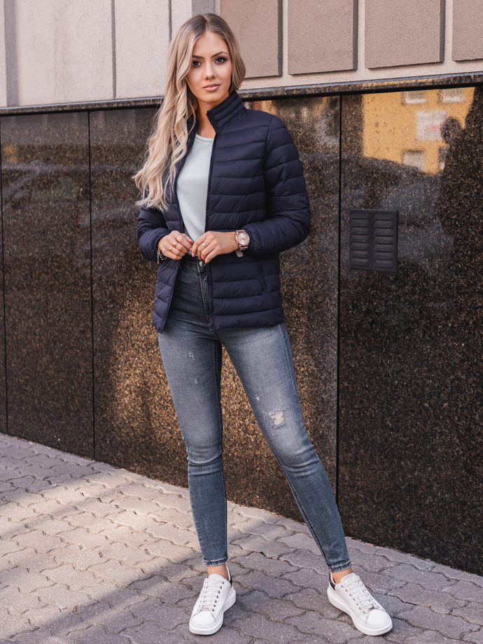 Women's mid-season jacket CLR008 - navy