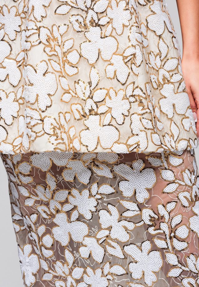 Sukienka wieczorowa LA-OM-DLR249 - white